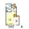 プラセール Ｊ 1LDKの間取り