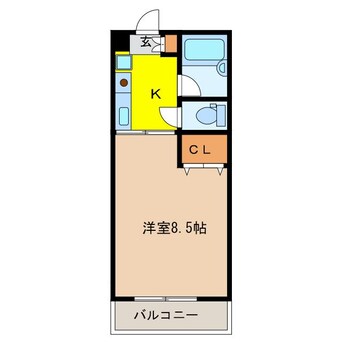 間取図 はよしハイツＢ