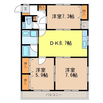 間取図 ウインズ杉