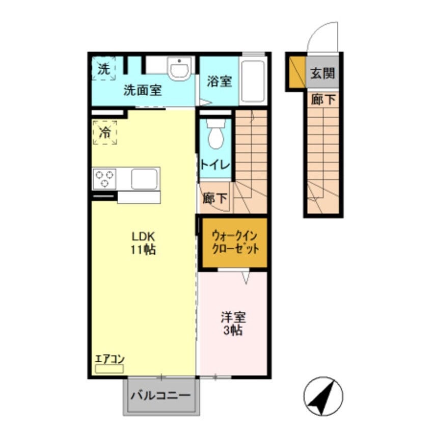 間取図 フォーゲルテラス ブラウⅠ