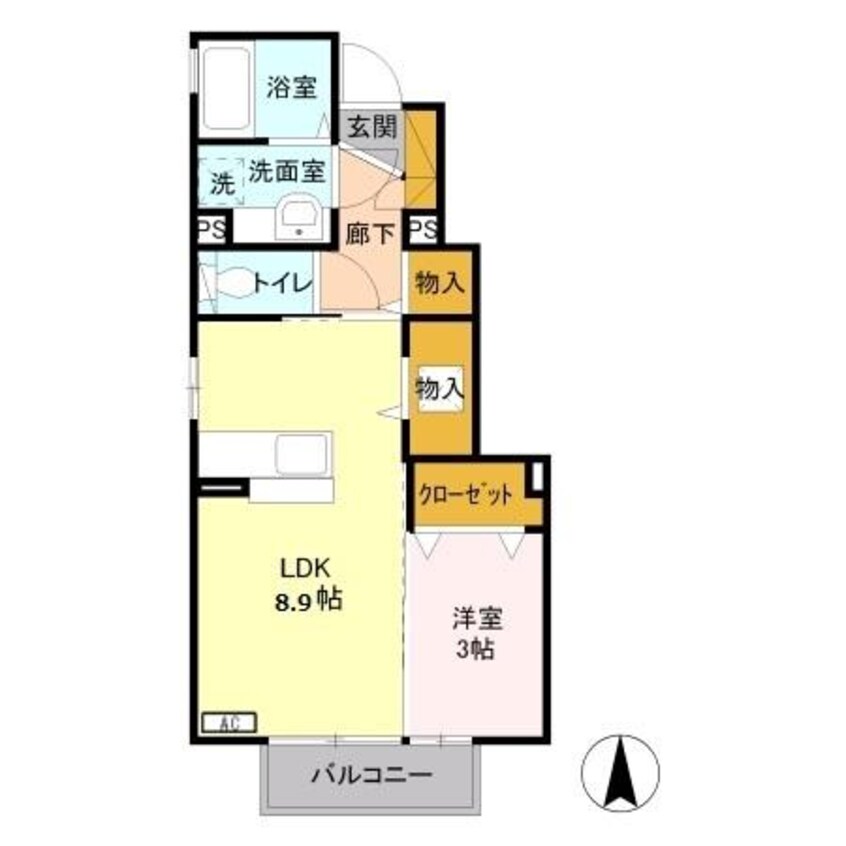 間取図 セジュール山口 ５番館