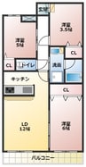 ファーストアベニュー 3LDKの間取り