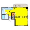 ヌーベルセザール373 1Kの間取り
