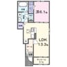 Ｖｉｌｌａ　Ｇｒａｃｅ 1LDKの間取り