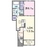 Ｖｉｌｌａ　Ｇｒａｃｅ 1LDKの間取り