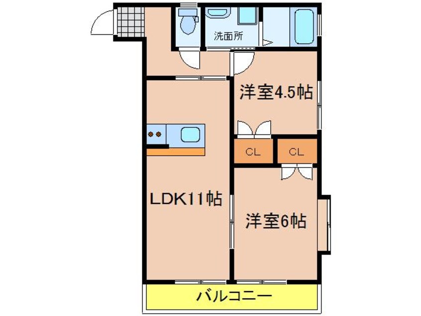 間取図 ピーチフレグランス