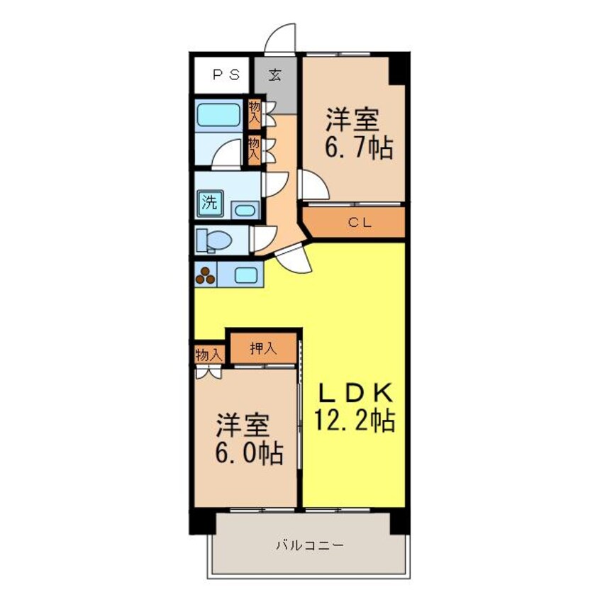 間取図 クロワサンス