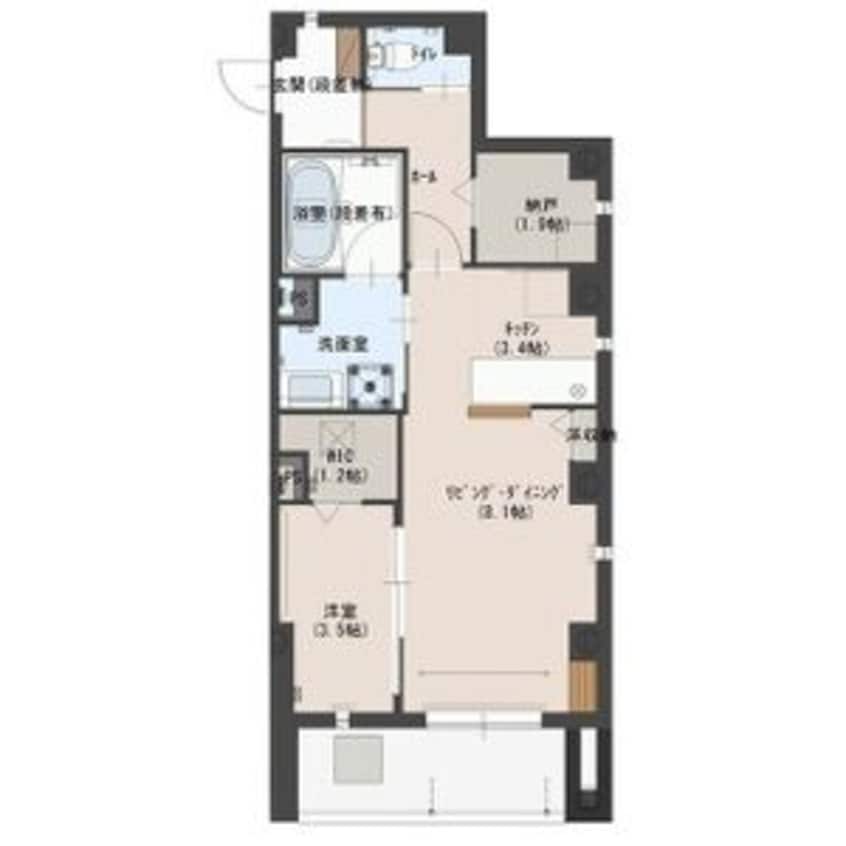 間取図 ハナワダHKYMパナハイツ