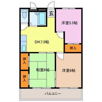 間取図 パールハイツⅠ