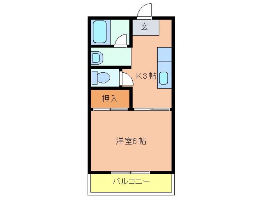 間取図 メモリアルハイツＡ