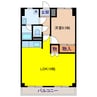 高木コーポ 1LDKの間取り