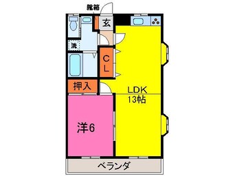 間取図 ウィングヴィラ枝野 D棟