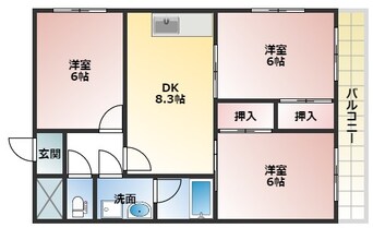 間取図 サカテハイツ