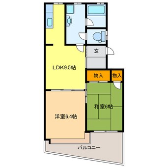 間取図 浜野マンション