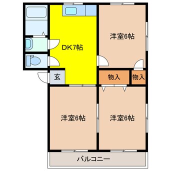 間取図 サンパティオ錦