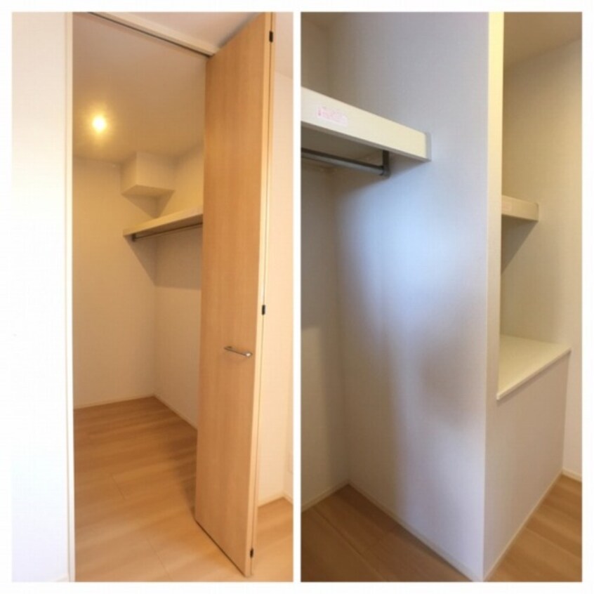 洋室・ウォークインクローゼット内部(換気扇付き） カーサ クラシオン Ｂ