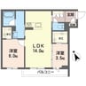ベトン　アジュール　ひらまつ 2LDKの間取り