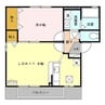 ラフィーネⅡ 1LDKの間取り