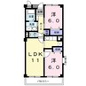 レインボウⅡ 2LDKの間取り