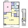 グラースＢ 1LDKの間取り