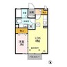 グリーンヒルズ Ｂ 1LDKの間取り
