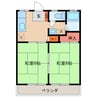 斉藤ハイツA 2Kの間取り