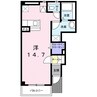 センローク 1Rの間取り