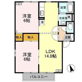 間取図 アルカディア Ｃ