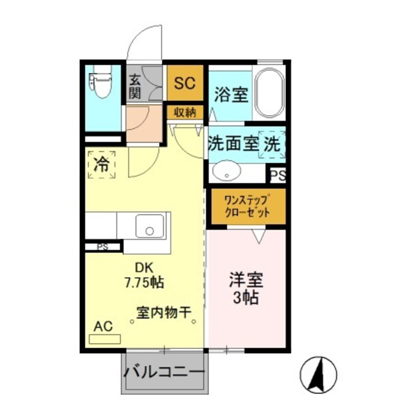 間取図 ベルーネ･ココ