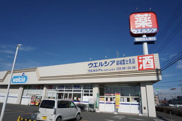 ウエルシア結城富士見店(ドラッグストア)まで484m ディオス