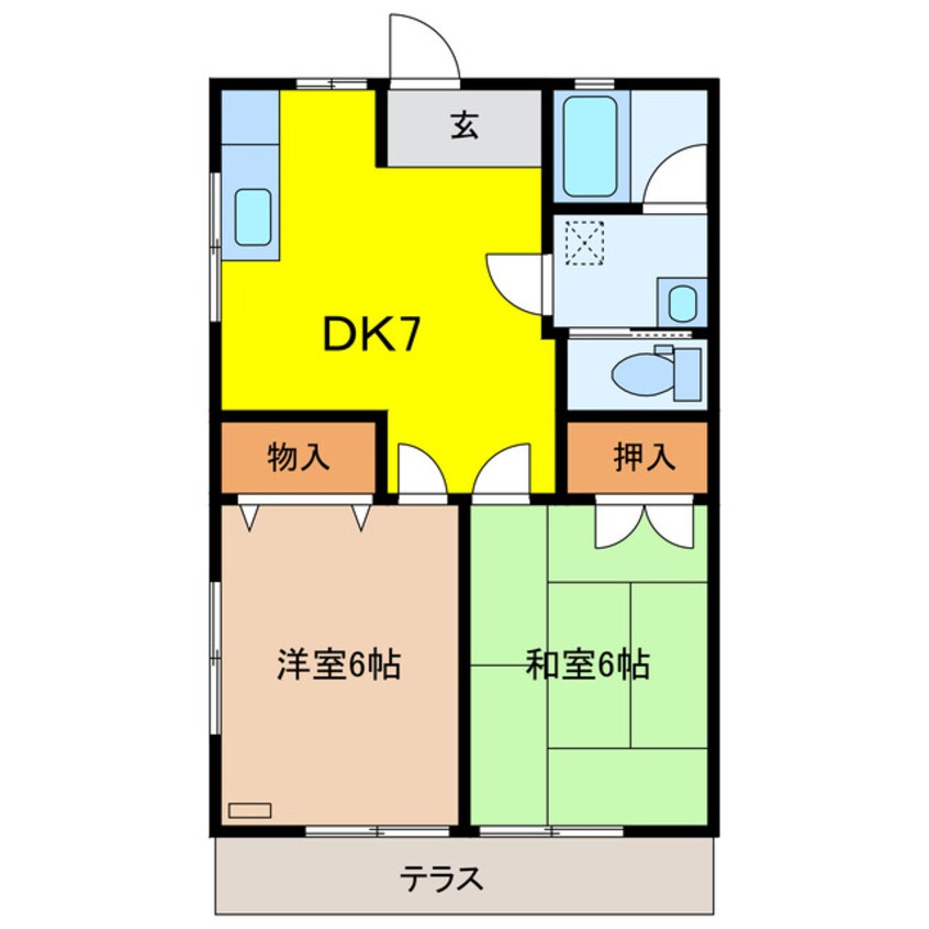 間取図 コーポYOU西