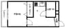 協栄マンションOYAMA 1Kの間取り