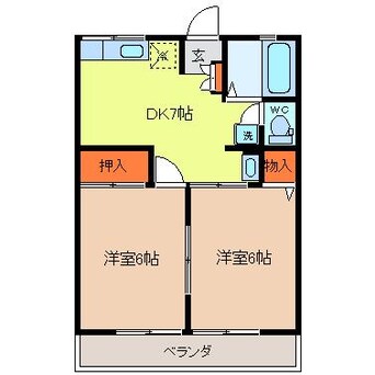 間取図 グリーンハイツM