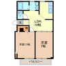 メゾンド・生井 2LDKの間取り