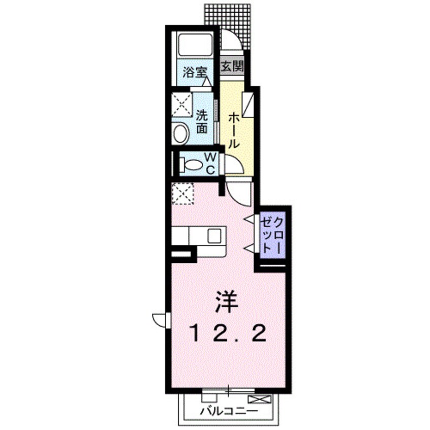 間取図 カーサ・ローマＢ