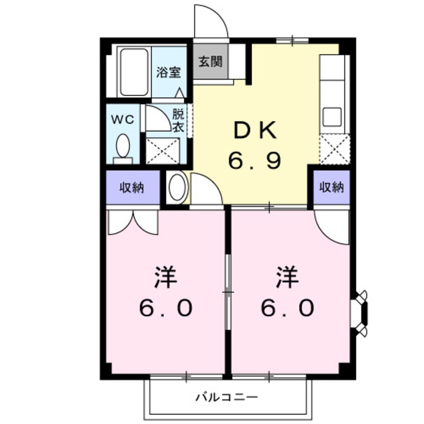 間取図 プロムナード城北