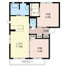 サンライズＡ・Ｂ 2LDKの間取り