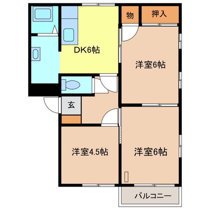 間取図 ネオハイツＢ