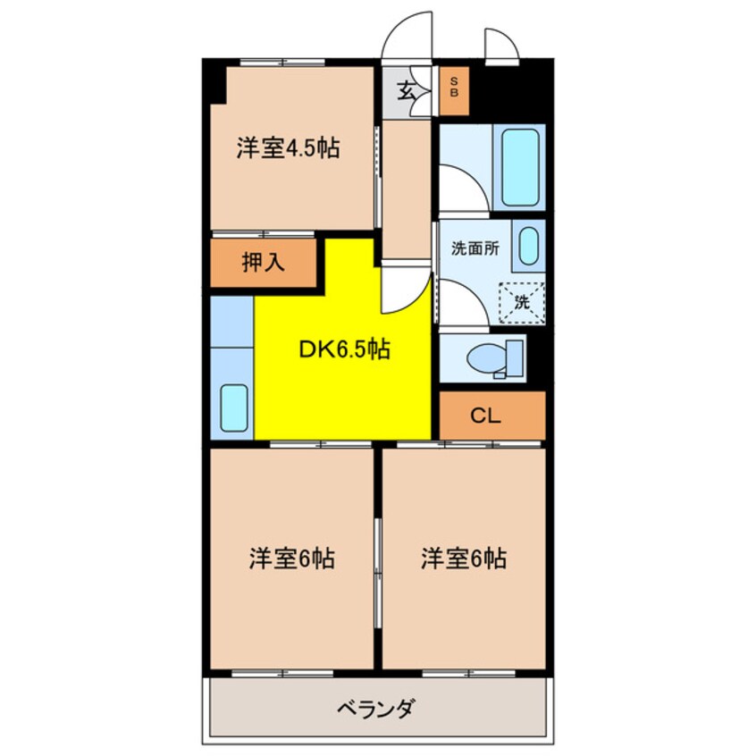 間取図 レジデンスYMM