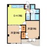 グランベル川島 2DKの間取り
