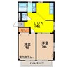 メゾンド・生井 2LDKの間取り