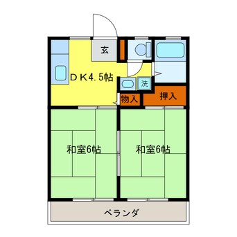 間取図 斉藤ハイツA