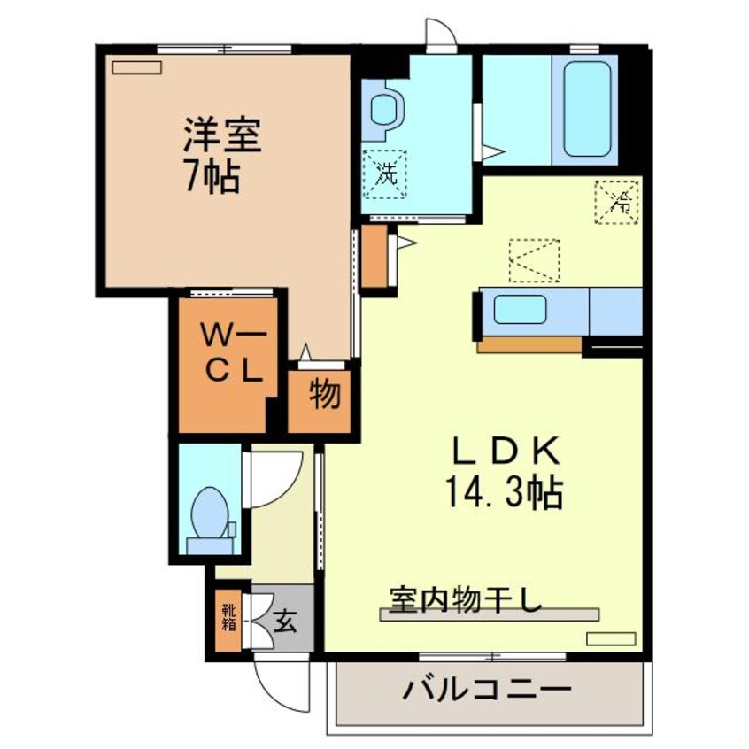 間取図 ブルーメ古山Ⅱ