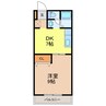 ラ・セゾン城北 1DKの間取り