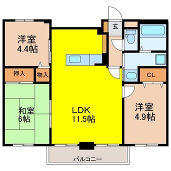 間取図 ルネッサンス犬塚