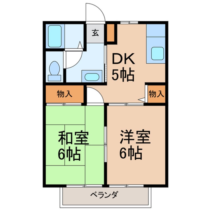 間取図 ドミール原