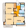 りんどうハイム 2DKの間取り