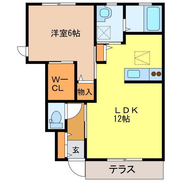 間取り図 サニーガーデン花垣B