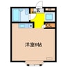 アリス結城第３　4号棟 1Kの間取り