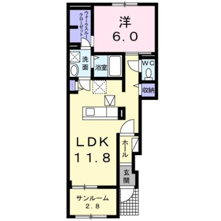 間取図 トゥインクル喜沢